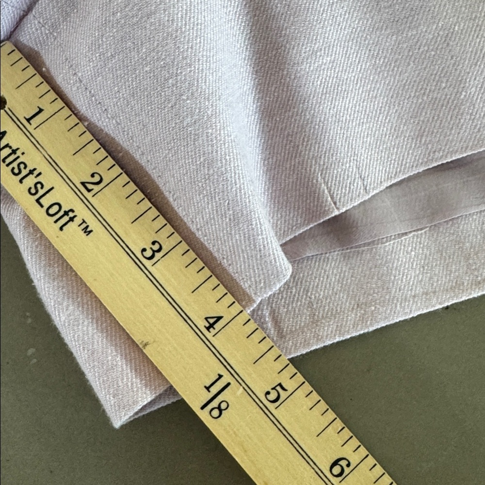 J. Crew Pale Pink Button-Front Linen Shorts, Sz 16 - Picture 6 of 6